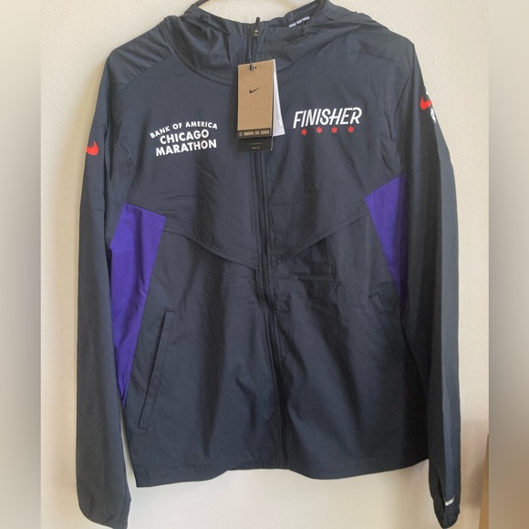 Nike Other - Nike Chicago Marathon 2024 Windrunner Finisher Jacket Black FV6204-010 Men’s S L